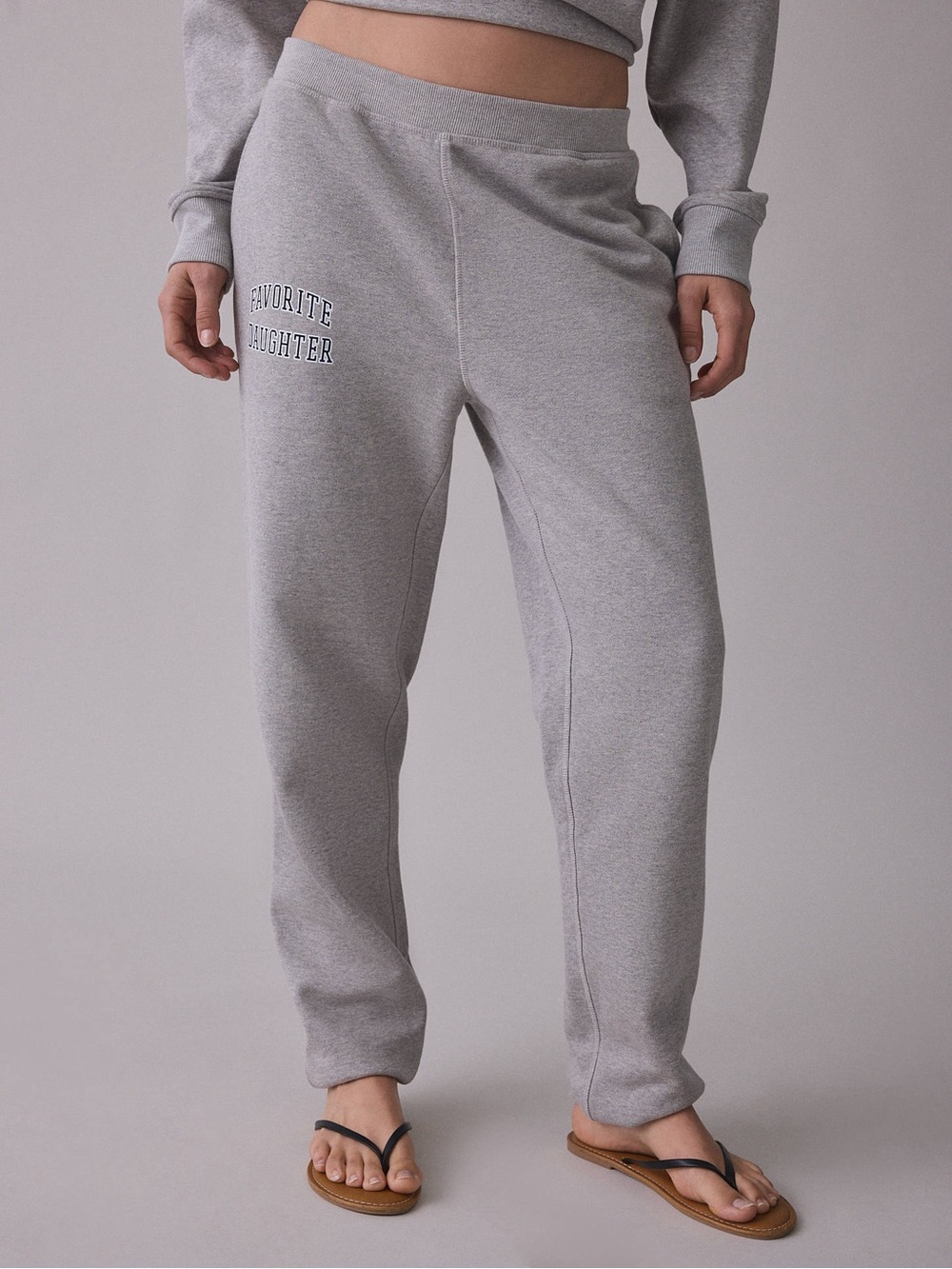 Favorite Daughter Collegiate Graphic Jogger Sweatpants Grey. Size XL